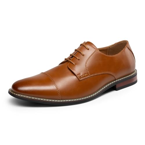 Bruno Marc Men's Derby Suit Shoes, Classic Business Lace-Up Shoes
