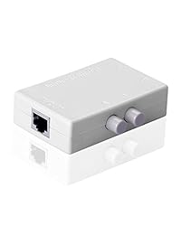 Sienoc 2 puertos Red Switch Selector Hub 2-in 1-Out o 1-in 2-Out 100 MHz