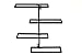 Superiore Livello Pisa 4 Bottle Wall Mounted Wine Rack - Decorative Metal Shelf Storage with Modern Rustic Vertical Style in Black for Cellar, Party, Bar, Pantry - Sturdy Support and Rust-Free