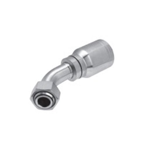 Gates Fluid Power 7100199455 Hose Fitting, 10G10FBSPORX45 Mega crimp Bsp Parallel, 60 Deg Cone