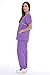 11144W Just Love Women's Scrub Sets / Medical Scrubs / Nursing Scrubs - Bright Purple with Lime trim,Small,Bright Purple With Lime Trim,Small