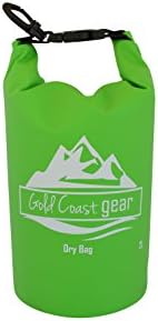 Gold Coast gear Dry Bag Waterproof Sack Multiple Sizes with Shoulder Strap (Light Green, 2L)