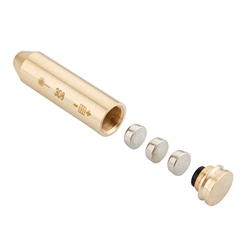 Laser Bore Sight, 308 Bore Sight Laser with 6 Batteries（2 Set Batteries