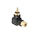 Electop 5 Pack RCA Male to RCA Female Right Angle Adapter 90 Degree Connector Black