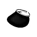 MG Ladies Brushed Cotton Twill Clip-On Visor (Black)
