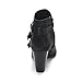 Forever Women's Buckle Strap Block Heel Ankle Booties