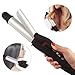 JINRI 2 in 1 Travel Hair Straightener And Curler Flat Iron Curling Iron With Adjustable Digital Temp,Dual Voltage,Silver