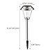 Solar Pathway Lights Outdoor, Kohree Led Solar Landscape Lighting for Path Walkway Driveway Garden Patio Yard, Stainless Steel Silver, 8 Packs