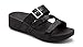 Vionic Women's Pacific Rio Platform Sandal Black Snake 9 M US