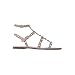 MERUMOTE Women's Rivets Studs Strap Flats Summer Daily Buckle Flat Sandals