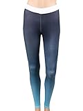 Ferbia Womens Leggings Workout Fitness Black Printed Capri Yoga Pants Cute Heart Shape Tights