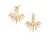 Uniklook Jewelry Gold Spike Crystal Ear Jacket Double Sided Stud Back Front Earrings NEW Trend