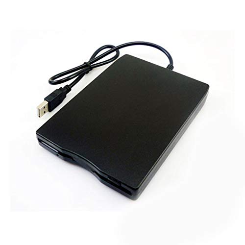 1.44 MB Floppy Disk 3.5" USB External Drive Portable Floppy Disk Drive Diskette FDD for Laptop Desktop PC(Black) - Thumbnail 6