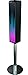 Sharper Image SBT1014BK Sound-Responsive Bluetooth Tower Speaker with Animated LED Lights (Black)