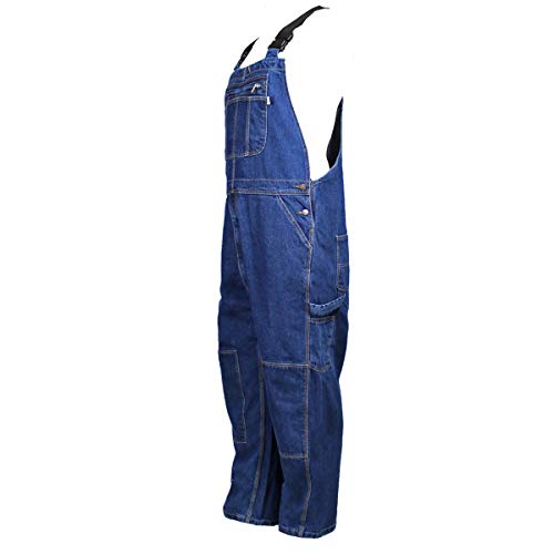 Oil and Gas Safety Supply Men's Flame Resistant Denim Bib Overall 5XL