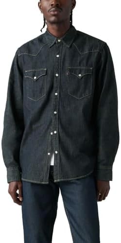 Amazon.com: Levi's Men's Classic One Pocket Long Sleeve Button Up Shirt,  (New) Silver Pink : Clothing, Shoes & Jewelry