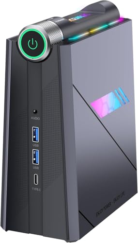 ACEMAGIC AD08 Mini PC Core i9-11900H (4.9GHz, 24MB Cover), 16GB DDR4 512GB SSD, Micro-Computer 3 Adjustable Modes for Gaming/Business [WiFi6/BT5.2/Dual Fans]