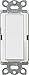 Lutron Claro On/Off Switch, 15 Amp, 3-Way, CA-3PS-WH, White primary
