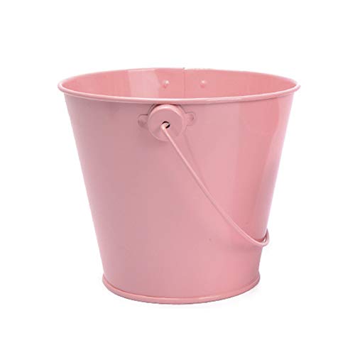 Metal Hanging Flower Pot Portable Iron Bucket Flower Holders Hanging Planter Pot Sand Bucket Balcony Garden Decor
