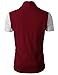 H2H Men's Shawl Collar Sleeveless Cardigan with No Button Wine US L/Asia XL (KMOCASL01)