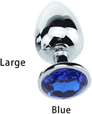 Anal Toys Jewelry Anal Sex Toys Butt Anal Plug for Women Anal Bead Adult Intimate Sex Products Anal Tube Sex Toy for Men,Large Blue