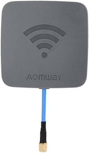 Aomway 5.8GHz 14dBi High Gain Flat FPV Receiver Antenna Gray RP-SMA Plug