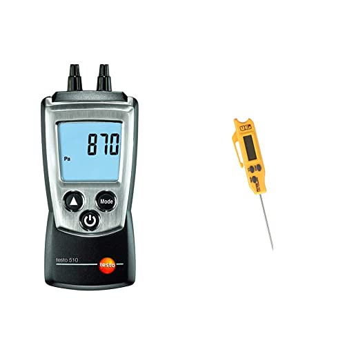 testo 510 Digital Manometer I DualPort Differential Pressure Meter for