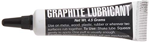 Lucky Line Graphite Dry Lock Lubricant Powder, 4.5 Grams (9501), Black and White