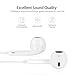 3.5mm Earbuds/Headphones/Earphones with Microphone Noise Isolating, in-Ear Wired Earbuds, Earphones,Compatible with iPhone 6s 6 Plus 5s 5c 5 4s SE iPad iPod 7 All 3.5mm Devices (White)thumb 1