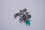 Baby Pacifier Holder | Soft Plush Newborn Toys | Animals for Kids | Soother | (Eddie Elephant)