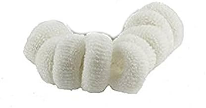 Mytoprendz® Pack of 10 Girl's Ponytail Hairband Bobble White