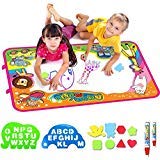 Aptoys Water Drawing Mat, Aqua Magic Mat Extra Large Kids Toys Learning Educational Toddlers Painting Board Writing Mats for Boys Girls Gift Size 34.5