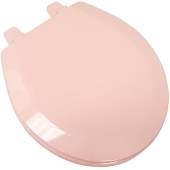 toilet pink round venetian deluxe seat wood