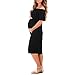 Women's Off Shoulder Ruffle Maternity Dress - Made in USA
