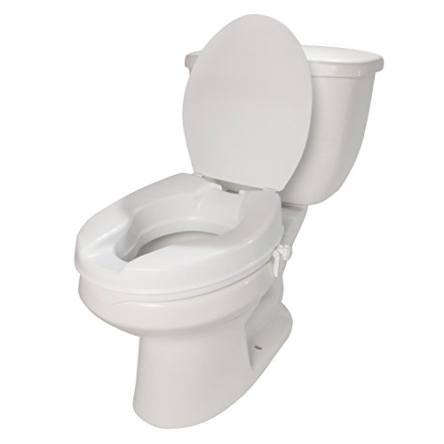 PCP Raised Toilet Seat, 2Inch Increase Height for Standard Round Shape