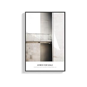 Framed Canvas Wall Art for Living Room, Bedroom Black and White Structure Canvas Prints for Home Decoration Ready to Hang - 16x24 inches