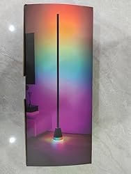 Keepsmile Smart RGB LED Corner Floor Lamp,172 LEDs