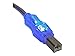 QVS 3-Feet USB 2.0 Translucent Lighted Cable with Blue LEDs (CC2209C-03BLL)