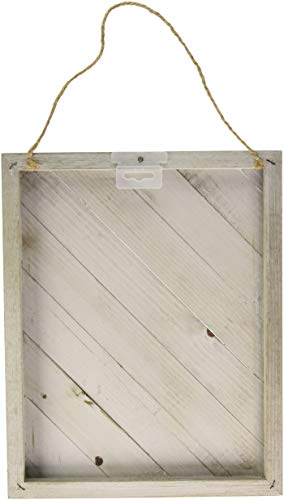 Hampton Art Weathered Jillibean Soup Mix The Media Diagonal Wooden Plank, 12" x 15"