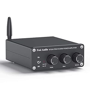 Fosi Audio BT20A – Bluetooth 5.0 Stereo Audio 2 Kanaals Versterker Ontvanger Mini Hi-Fi Klasse D Geïntegreerde…