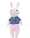 Me Too Tiramitu Stuffed Bunny Dolls Plush Rabbit Toys Easter Gifts Decorations 12 inches (Blue)