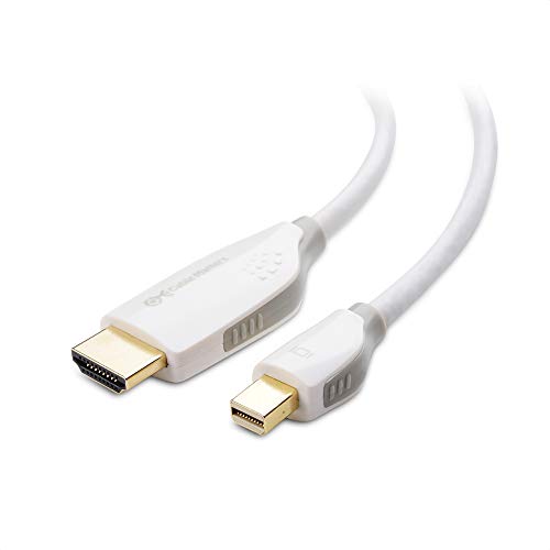 Cable Matters 4K Mini DisplayPort to HDMI Adapter Cable in White 3 Feet - Thunderbolt and Thunderbolt 2 Port Compatible