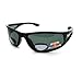 JuicyOrange Mens Wrap Around Sport Sunglasses Polarized Plus Bifocal Reading Lens Black