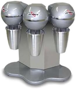 3-Head Drink Mixer w/ (3) 27-oz Stainless Mixing Cups, 110 V