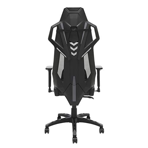 RESPAWN 200 Racing Style Gaming Chair,adjustable, Leather, in Gray
