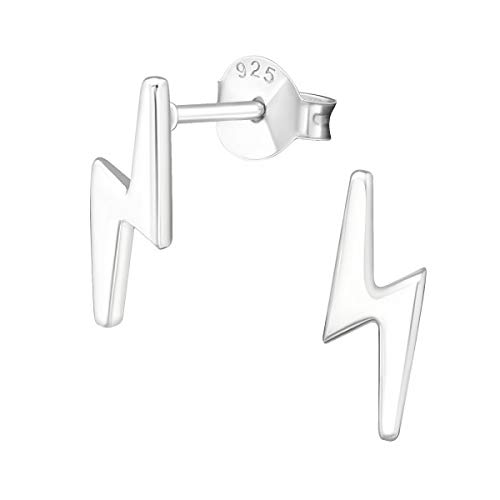 Lightning Bolt Flash Earrings 925 Sterling Silver