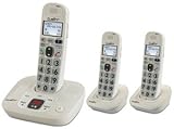 CLARITY Clarity amplified/low vision cordless phone plus 2 handsets / CLARITY-D712C2 /
