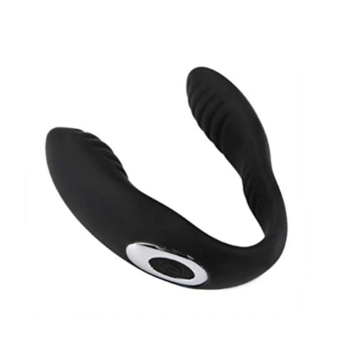 Liwez U-Shape Couple Love Stimulation Promote Toys Multi-Speed Bed Sport Tool Rechargeable Silicone Couples (Black) - Thumbnail 3