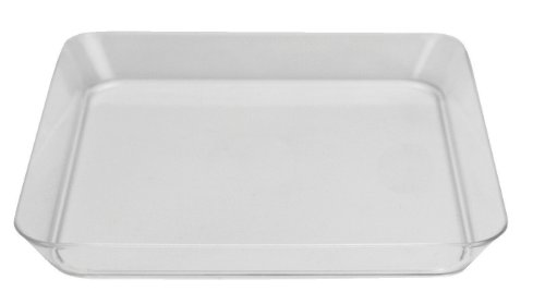 Creative Converting 8 Count Plastic Square Appetizer Plates, Clear