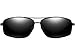 ATTCL Men's Sunglasses Rectangular Driving Polarized Lens Al-Mg metal Frame Ultra-light 2458 Black